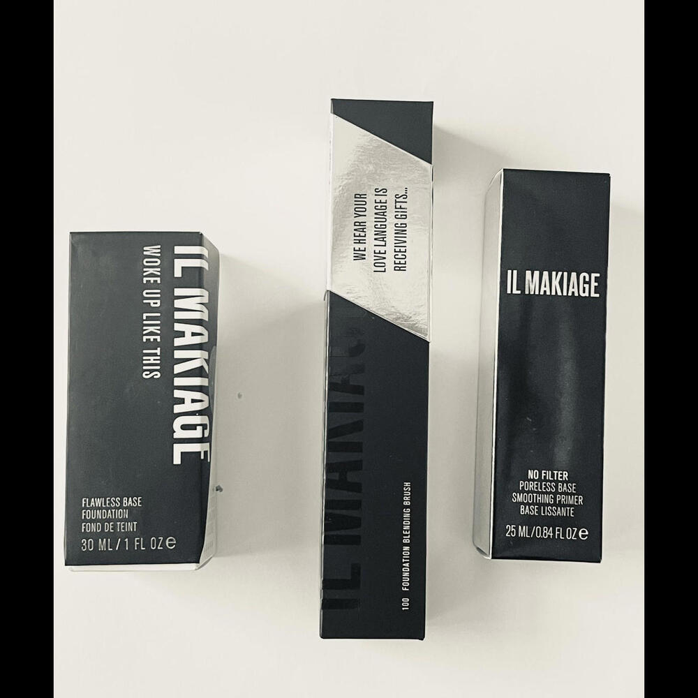 Bundle + 2 Free Gifts IL Makiag No Filter Primer ,Foundation 040 Blending Brush